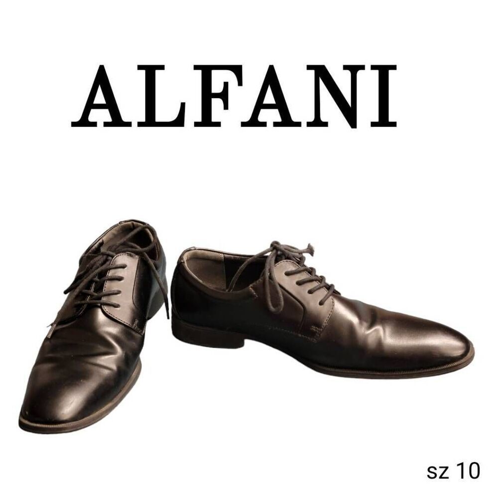 Alfani Black Professional Business Career Work Dress Shoes